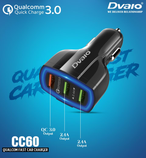 Dvaio 3.0A CC60 Qualcom Fast Car Charger